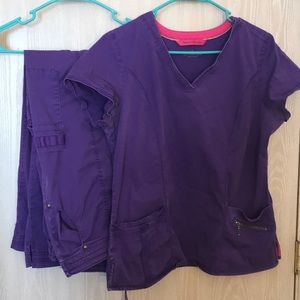 Purple Scrub Set